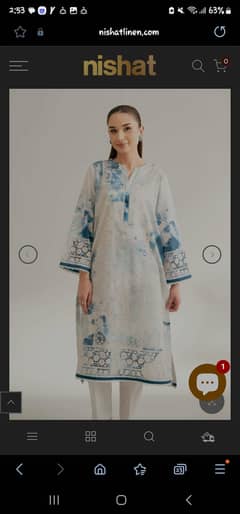 nishat linen 2 piece suit