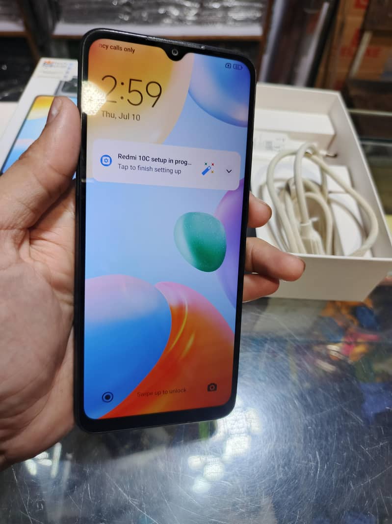redmi 10c lush condition 4/128 memory full box 4