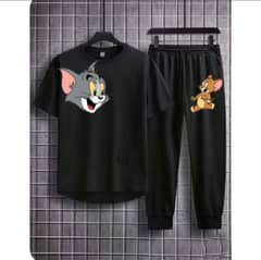 Boy’s And Girl’s Printed Polyester TrackSuit- 2 Pc Set