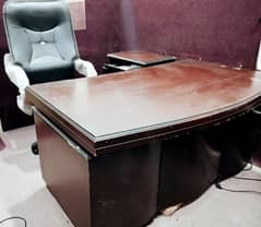 Office Executive Table Plus Computer Section for sale