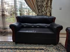 leatheroid sofa