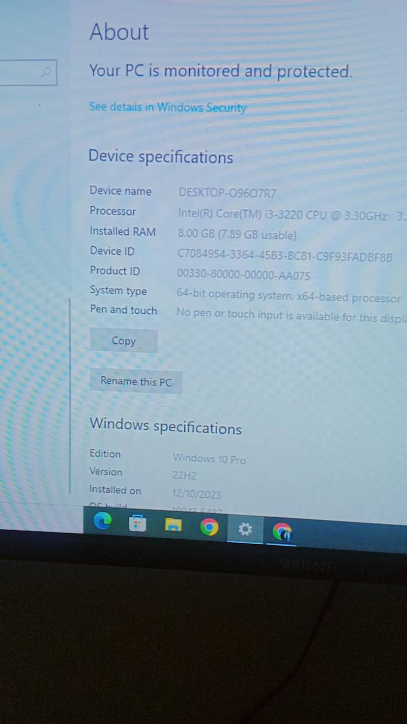 computer desktop system i3 3rd Gen 1