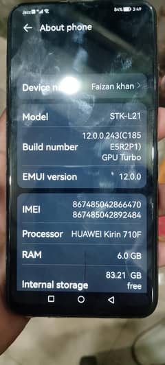 Huawei y9 prim all ok no box charger ha sath bs