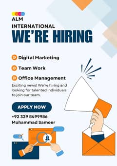 Urgently staff required for Office work and Online marketing