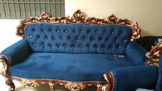 royal blue sofa set