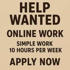 Online part time work