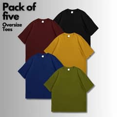 Pack of 5 Oversized T-shirts