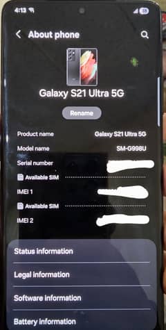 S21 Ultra Non PTA
