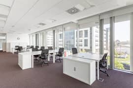 Open plan office space for 15 persons in KARACHI, Regus Financial District Centre.