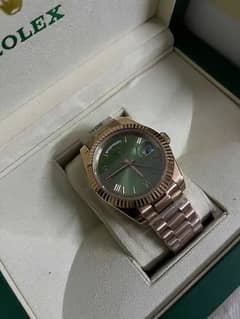 Rolex Date/Day olive green