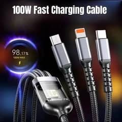 100 wat charging cable 3 in 1