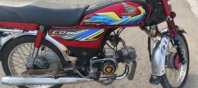 honda CD 70 one hand use lush condition 10/10 Punjab number
