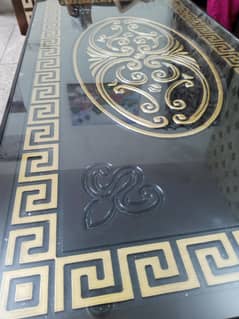 Center table with glass
