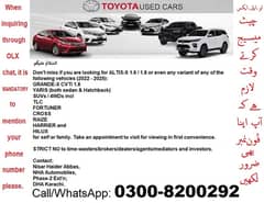 As Low As 1200 KM ALTIS-X 1.6/1.8 & GRANDE-X CVTi 1.8 Call 03008200292