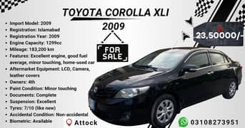Toyota Corolla XLI 2009