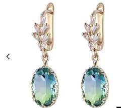oval drop earrings