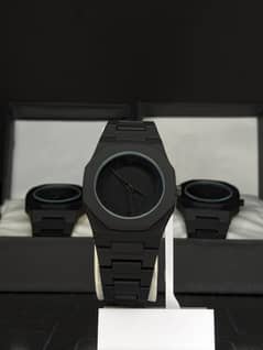 Stylish Black Arabic Aura Wrist Watch – Sleek & Modern Design