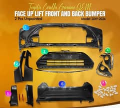 COROLLA CONVERT 2015 TO 2025 | FRONT & BACK | BUMPER | LIGHTS |GRILL|
