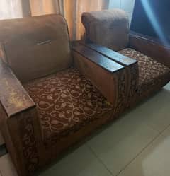 5 Seater wooden sofa set