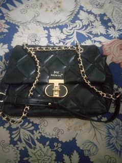 mk&we ledar  handbag