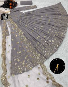 Embroidery stiched maxi