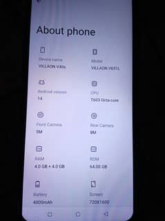 villaon v40s 4+4 64gb full box