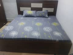 Bed With Mattress and Wordrobe