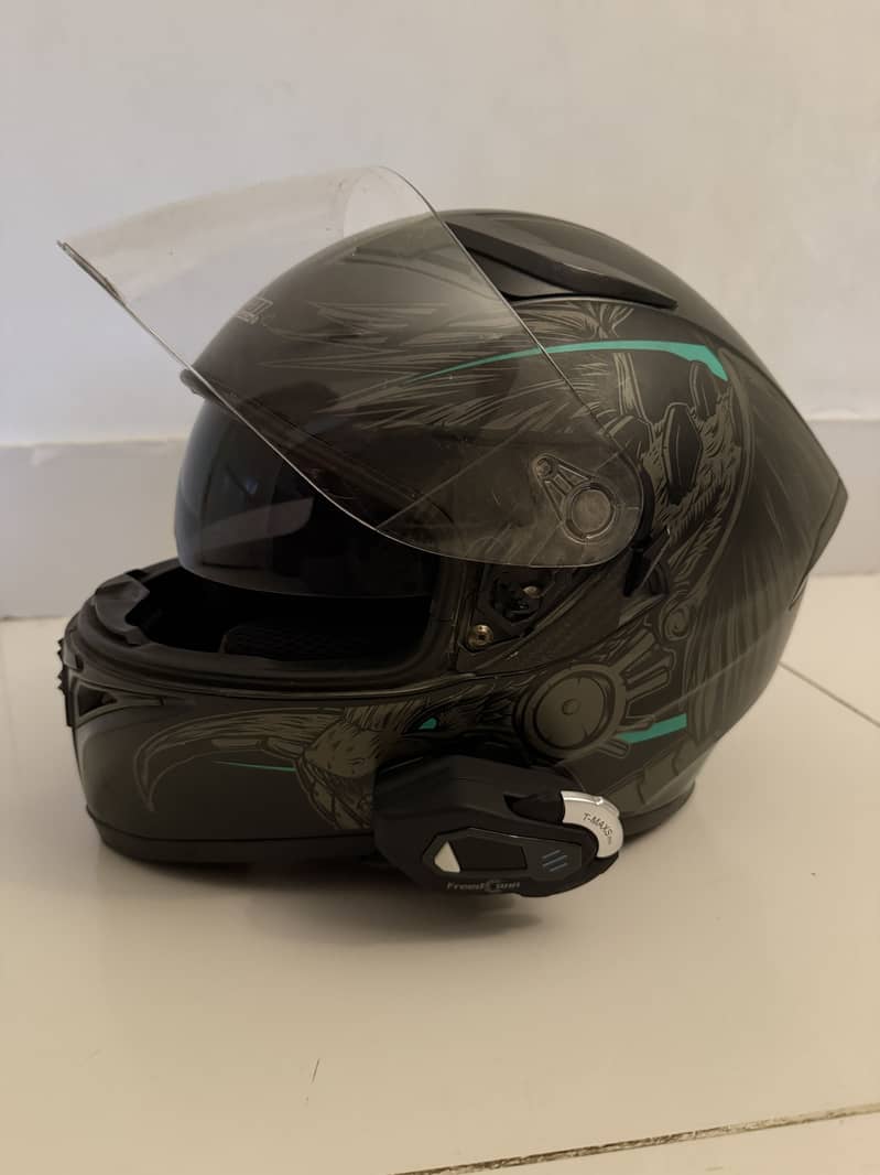Jiekai JKF-03 Modular Helmet + FreedConn T-Max S Bluetooth Intercom 4