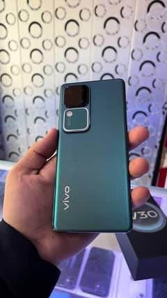 Vivo V 30 , Lush green , Condition 10/10  with box with silicone cover