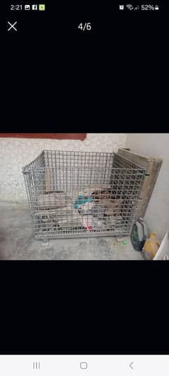 wire mesh steel pallet cage