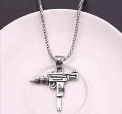 Silyar Plated Gun Design pendant For
