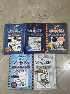 Diary of a wimpy kid 5 books (12-16) genuine quality