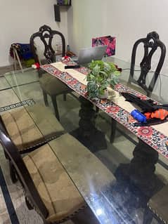 Dining table with 6 chairs