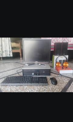 Original HP PC , Dell Slim Monitor With Accessories