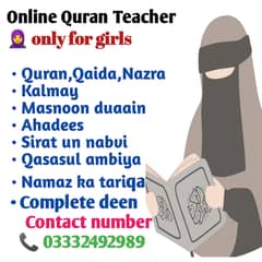 I am Online Quran teacher for girls