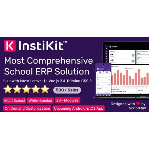 School Learning Management System LMS & School ERP Web-base Software 0