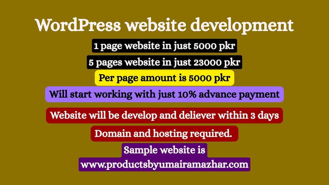 Wordpress website development 0