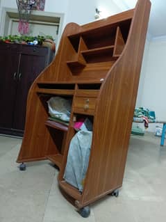 Officer/Computer use wooden trolley