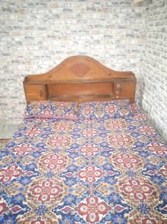 wooden bed