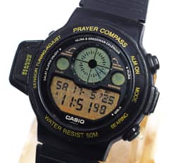 VINTAGE CASIO WATCH CPW-310 ISLAMIC PRAYER COMPASS QIBLA