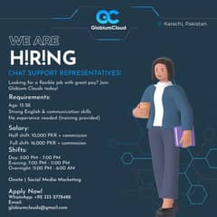 Chat Support – Freshers | Karachi Based