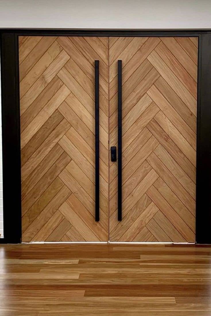 Solid Wood Door-Semi Solid-Engineering-Malaysian Panel /Ash/Fiber Door 2