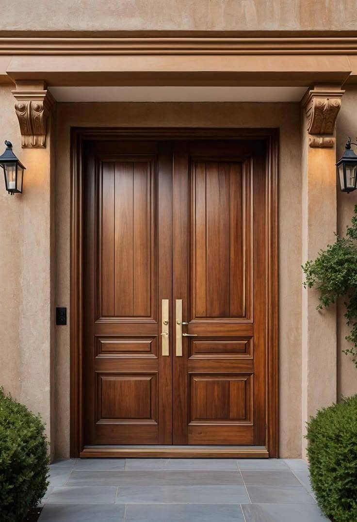Solid Wood Door-Semi Solid-Engineering-Malaysian Panel /Ash/Fiber Door 5