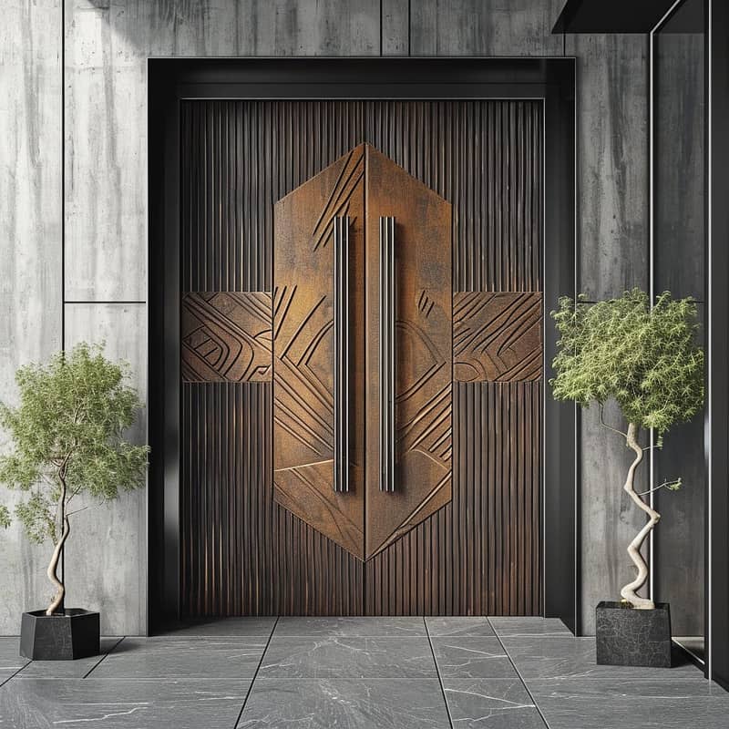 Solid Wood Door-Semi Solid-Engineering-Malaysian Panel /Ash/Fiber Door 8
