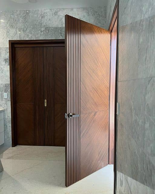 Solid Wood Door-Semi Solid-Engineering-Malaysian Panel /Ash/Fiber Door 9