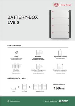 BYD Lithium Battery | 51.2V | Scalable |Solar battery|10 year warranty