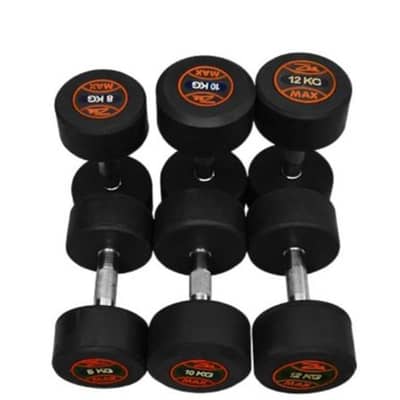 Rubber dumbbells zee Max good quality rubber