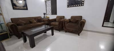 Brown sofa set