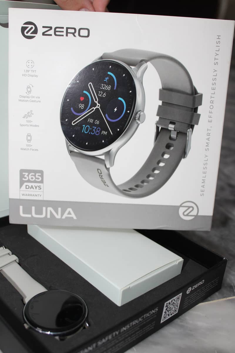 Zero Luna Smart Watch I 1.39" TFT Display, Bluetooth Calling, 1