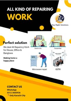 All maintenance solution whatsapp 03123600936